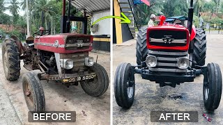 Massey ferguson 135 tractor restoration [upl. by Ecinerev936]