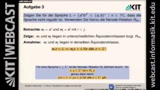 12 Minimierung von Automaten NerodeRelation TuringMaschinen [upl. by Reinhold]