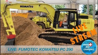 LIVE Fumotec RC Komatsu PC 290 Excavator [upl. by Ahsinra117]