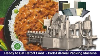 Indian Retort Food PFS Packing Machine for Ready food and Gravy  Curry  रिट्रोट पाउच पैकिंग मशीन [upl. by Daj]