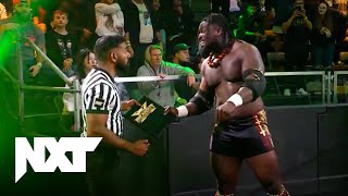 Dragon Lee vs Oba Femi  North American Championship  WWE NXT Highlights 010924  WWE on USA [upl. by Kantos]