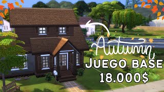 JUEGO BASE Casa OTOÑAL de INICIO mientras hablamos de la MIGRAÑA  Speed Build Sims 4 [upl. by Aicsile]