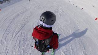 Flaine 2019  Serpentine blue run insta360 one x [upl. by Gualtiero]