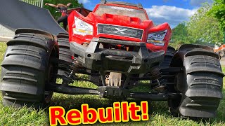 Traxxas 8s XMaxx ReBuild with Paddle Tires [upl. by Michail]