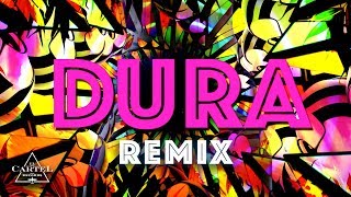 Daddy Yankee ft Bad Bunny Natti Natasha amp Becky G  Dura REMIX Lyric Video [upl. by Denae]