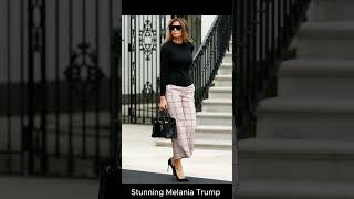 Melania Trump fashion icon like viral share trend trending fashion shorts style love trump [upl. by Eicyaj]