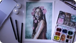 quotFlourishquot  Watercolour Illustration [upl. by Ainna581]