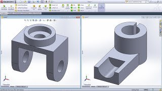 SolidWorks Exercises for Beginners  4  SolidWorks Part Modeling Practice Tutorial [upl. by Warfourd]