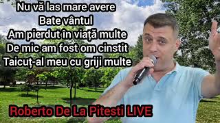 Roberto De La Pitesti  Nu va las mare avere  Cele mai frumoase melodii  Colaj 4 LIVE [upl. by Atterahs]