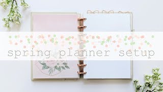 Spring Planner Setup  a5 Discbound Planner Flip Through [upl. by Warfold811]