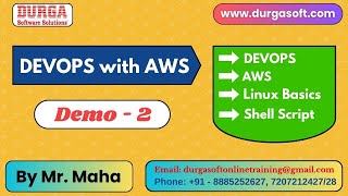 DEVOPS with AWS tutorials  Demo  2  by Mr Maha On 21082024 8AM IST [upl. by Einafit617]