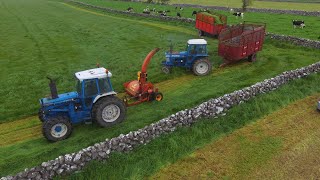 Silage 2021  Old School Ford tw15 and Taarup double chop [upl. by Lletram579]