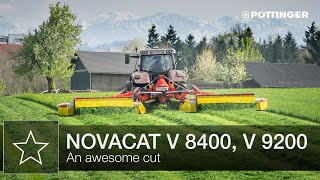 NOVACAT V 8400 V 9200 mower combinations – Highlights  PÖTTINGER [upl. by Assillim945]