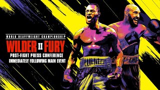 WILDER VS FURY II PostFight Press Conference [upl. by Sheley]