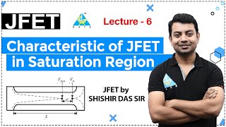 Characteristic of JFET in Saturation Region  Lecture 6  ESE  JFET by Shishir Das Sir [upl. by Elburt]