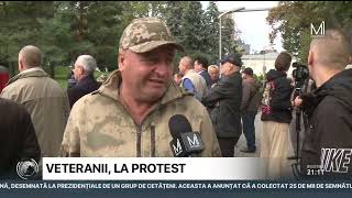 Mai mulți veterani de război au protestat astăzi în fața Parlamentului [upl. by Suitangi225]