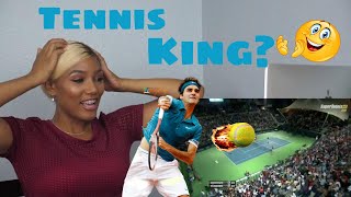 Clueless American sports fan reacts to Roger Federer [upl. by Asselim]