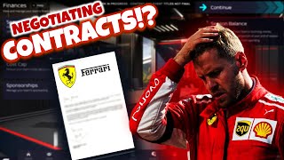 HOW TO NEGOTIATE CONTRACTS  F1 MANAGER 22 [upl. by Ennayt272]