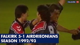 Falkirk 51 Airdrieonians  199293 [upl. by Yrmac]