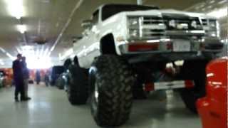 JACKED UP CHEVY SILVERADO 4X4 MONSTER 49 INCH SUPER SWAMPERS  JACKED  INSANE MUDDER [upl. by Stauder]