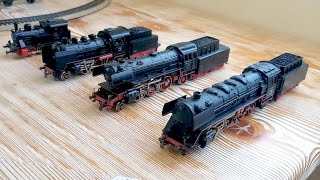 Review Märklin steam locomotive Marklin 3047 44690 HO Scale Compare [upl. by Lleret]