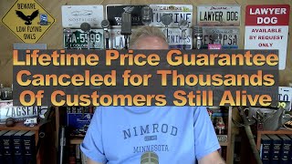 Lifetime Price Guarantee Canceled for Thousands of Customers Still Alive [upl. by Bucher]