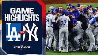 Dodgers vs Yankees World Series Game 5 Highlights 103024  MLB Highlights [upl. by Nayk86]