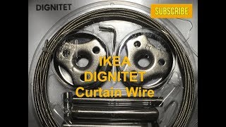 DIGNITET IKEA Curtain Wire Hanging System  Wire Cutting [upl. by Umont]