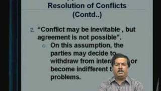 Lecture  36 Conflict Management  II [upl. by Julissa]