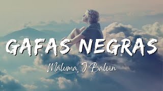 Maluma J Balvin  Gafas Negras LyricsLetra [upl. by Attenyl]