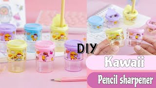 Diy Kawaii pencil Sharpner  Sharpener decoration ideas  easy craft ideas  diy [upl. by Ynor]