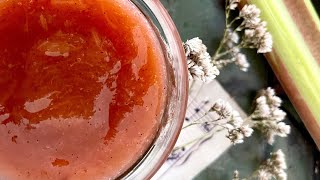 RhabarberMarmelade – das weltbeste Rezept  Rhubarb Jam Recipe [upl. by Reywas]