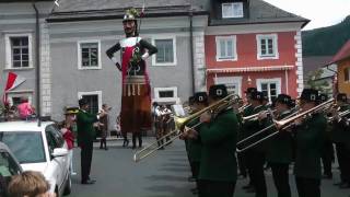 Samsonumzug in Tamsweg Lungau Österreich  Giant Samson Parade Tamsweg Lungau Austria [upl. by Diantha]