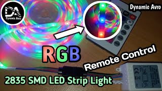 RGB strip light  2835 smd led strip light Dynamic Avro [upl. by Saba912]