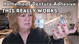 How To Make Denture Adhesive at home THIS REALLY WORKS [upl. by Heathcote]