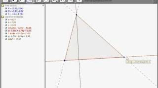 How to construct the orthocenter of a triangle in Geogebra [upl. by Ainud]