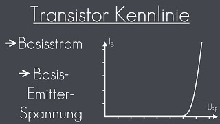 Transistor Kennlinie Teil1  Basisstrom BasisEmitterspannung  Transistor [upl. by Gay759]