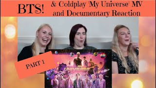 BTS amp Coldplay My Universe MV and Documentary Reaction  Part1 [upl. by Burack]