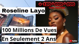 RECORD  1ère Chanteuse Francophone à Atteindre La Barre Des 100 Millions De Vues  Roseline Layo [upl. by Kiele299]