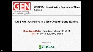 CRISPR Webinar by Drs Barrangon Zhang and Church [upl. by Zonda606]