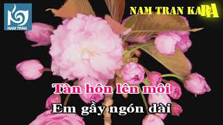 Karaoke Tuổi Đá Buồn Tone Nữ  Nam Trân [upl. by Anirav540]