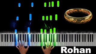 Lord of The Rings  Rohan  Rohirrim Piano Tutorial [upl. by Pandolfi]