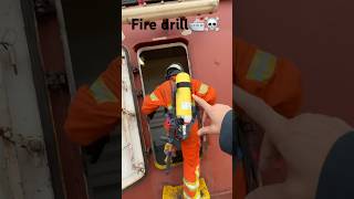 Ship Fire drill training☠️🛳️👨🏻‍🚒 explore shipping drill seaman [upl. by Eile396]