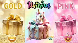 Choose your Gift 🎁💛🦄💕 3 gift box challenge 2 good 1 bad  See your Luck 🤗 giftboxchallenge [upl. by Liahcim]