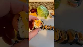 Vienna sausage sushi rolls viennasausage sushi sushilovers sushitime blondeokie [upl. by Susumu]