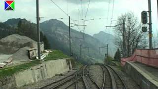 Führerstandsmitfahrt auf der VitznauRigiBahn von Rigi Kulm nach Vitznau [upl. by Touber562]