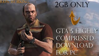 2GB Gta 5 highly compressed download for pc ll 100 working with proof [upl. by Enayr]