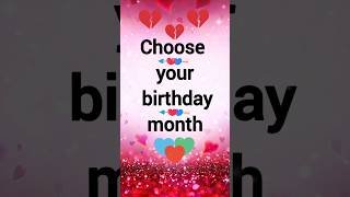 ✨Choose your 🎂 birthday🎂 month 😍 choose one number  choose your number song shorts lovesong [upl. by Gershon830]