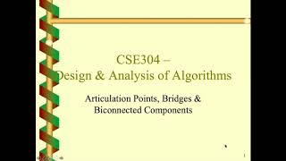 Articulation Point  Algorithm  Online Class  JnU  Bangla [upl. by Strauss]