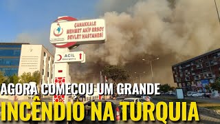 GRANDE INCÊNDIO AQUI NA TURQUIA  ESTREITO PARALISADO  Renato Barros [upl. by Swarts]